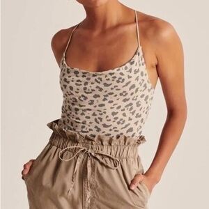 Abercrombie and Fitch Cheetah Print Scoop Neck Bodysuit
